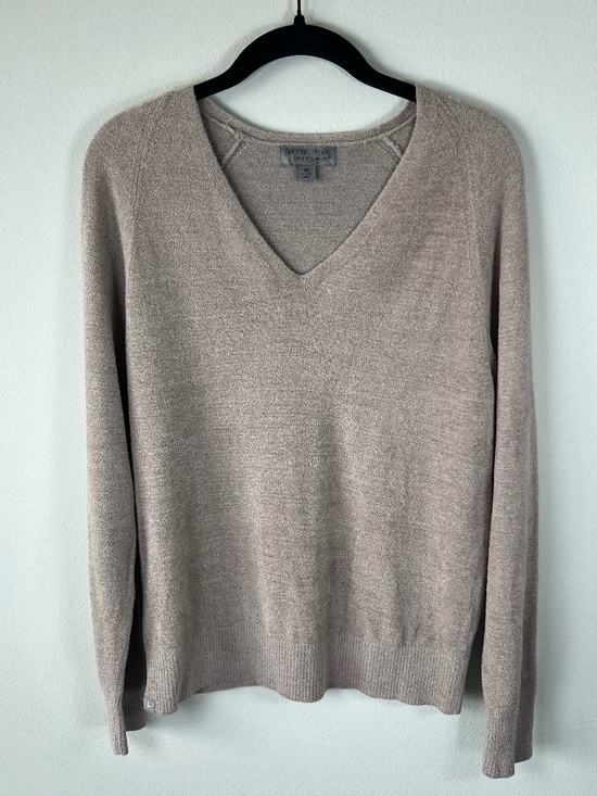 Barefoot Dreams Sweaters - Barefoot Dreams CozyChic Ultra Lite V-Neck Shirt Sweater Beach Rock Tan Fall  XS